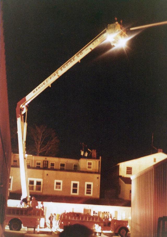 Hutton & Johnson lumber Yard fire February 1980